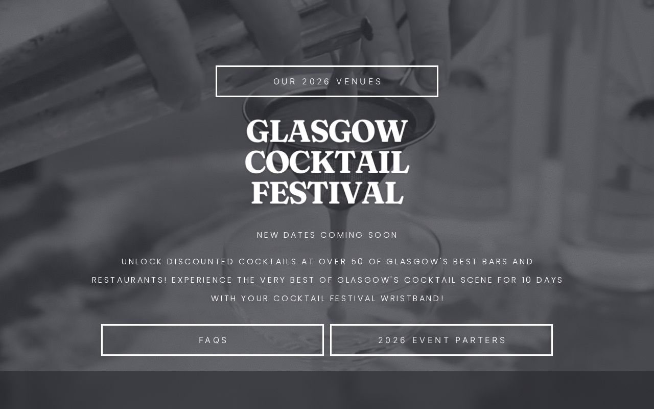 Glasgow Cocktail Festival 2026